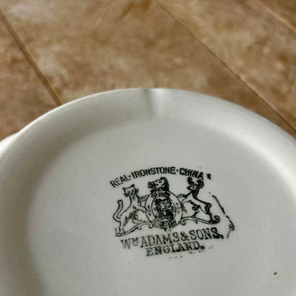Antique English Ironstone Fluted Bowl – W.T. Adams & Sons