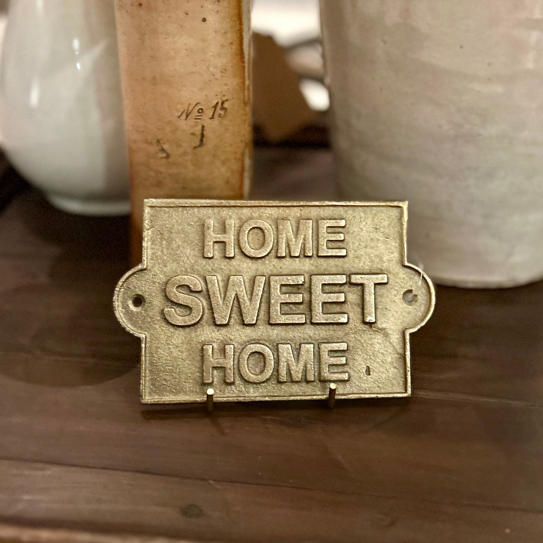 Large Brass Home Sweet Home Sign 