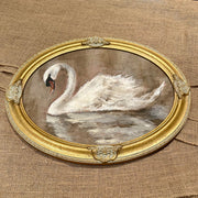 Swan - fine art print in vintage frames