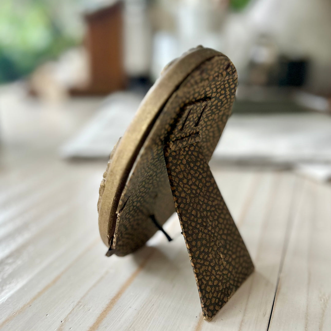 Antique gilt oval frame