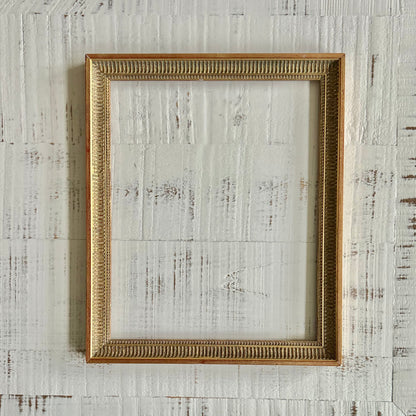 Antique French Gilt Frame with Fluted Detail