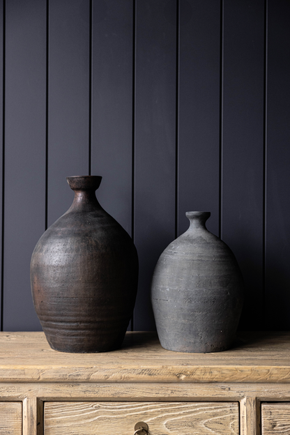 Atelier Vintage Found Black Greys Vase
