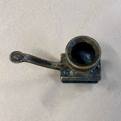 Vintage Brass Equestrian Horse & Rider Chamberstick