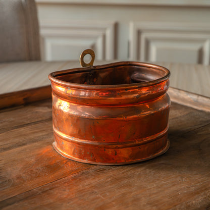 Antique French Copper Bain-Marie Insert with Hook