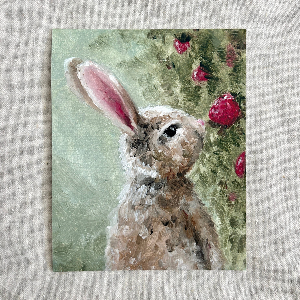 "Among Strawberry Bushes" Framed Fine Art Print
