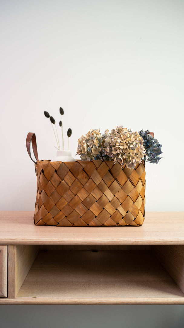 Burnt Wooden Chip Baskets