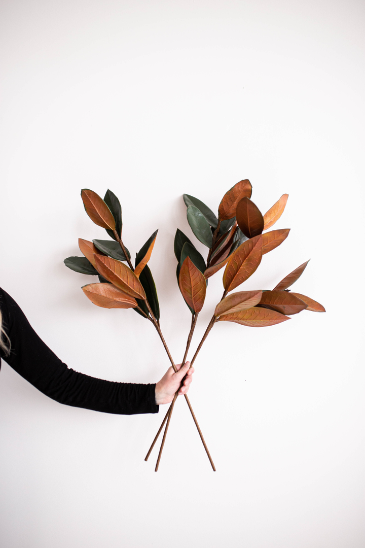 Magnolia Faux Leaves