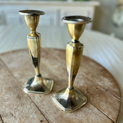 Antique Jennings Brothers Quadruple-Plate Candlesticks, c. 1910