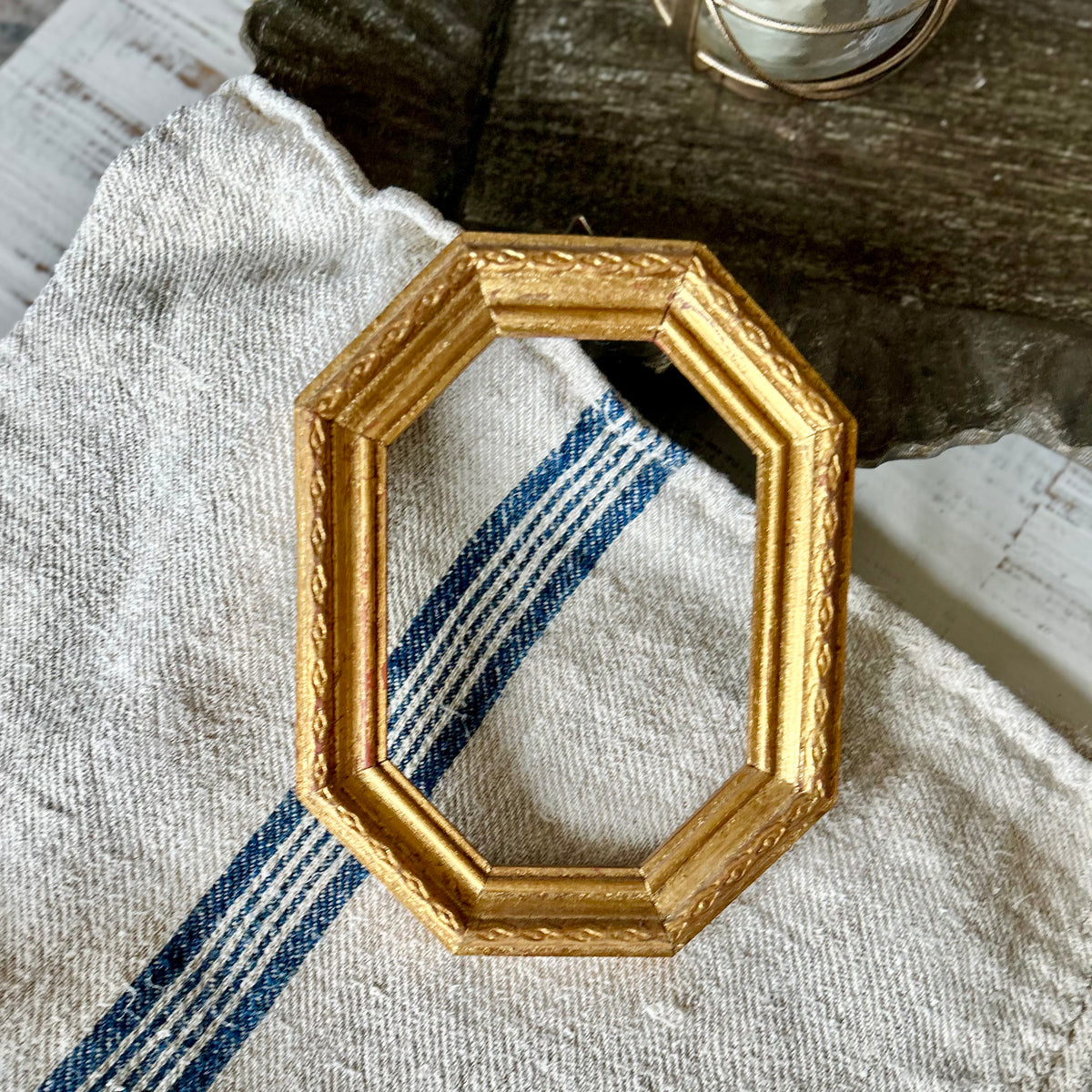 Italian Gilt Octagonal Frame