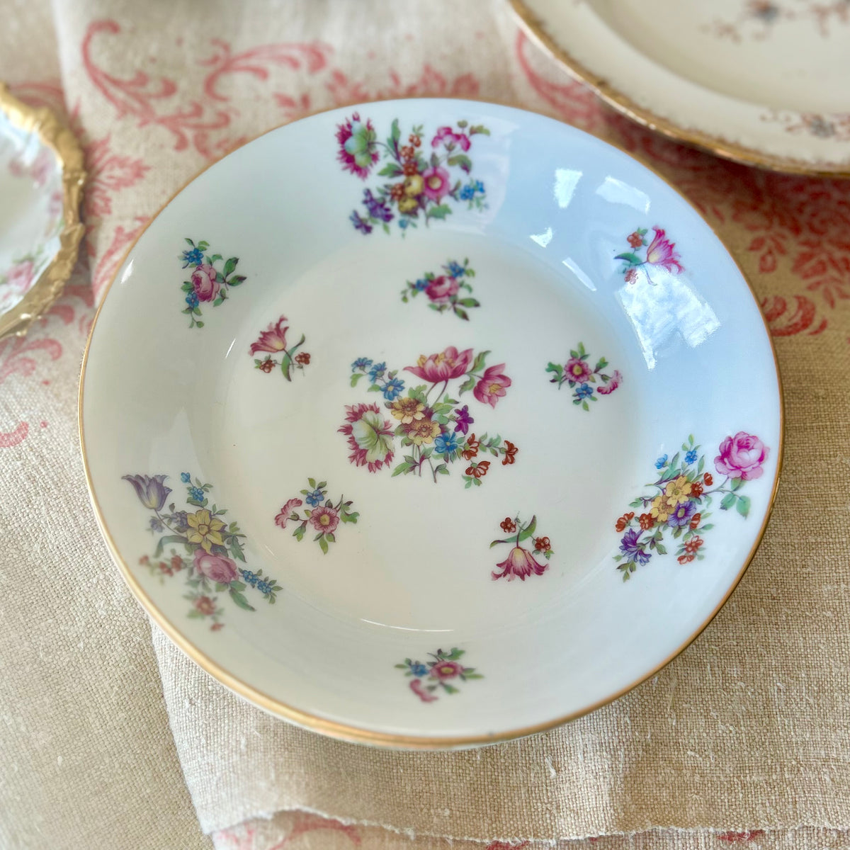 Antique Limoges Soup Bowls, Set of 6, c.1900s