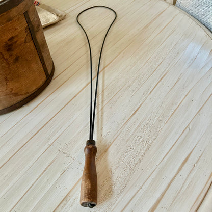 Primitive Rug Beater with Hand-Turned Handle