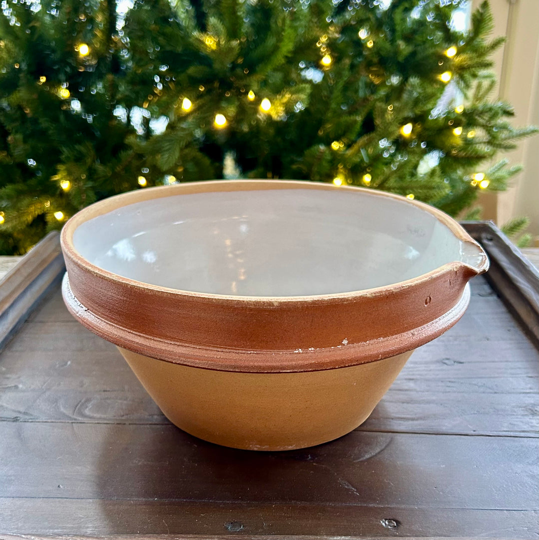 French stoneware mixing bowl