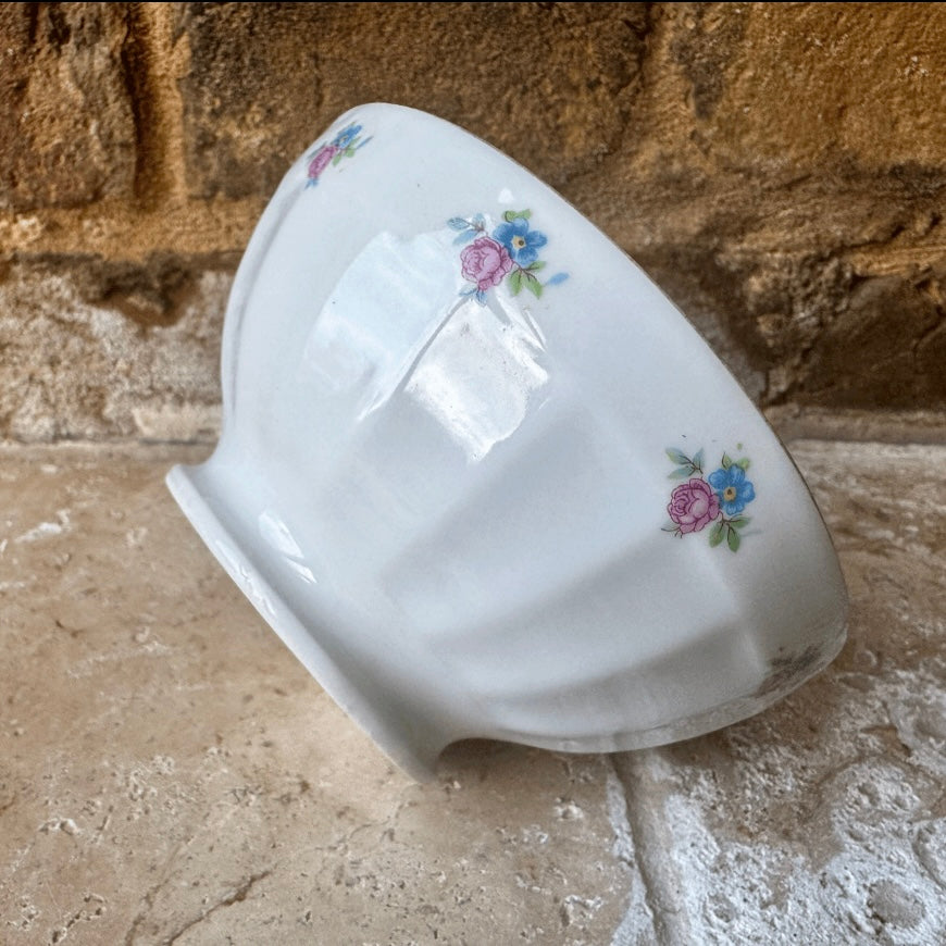 French Café au Lait Bowl with Floral Motif
France, c. 1920s–1940s