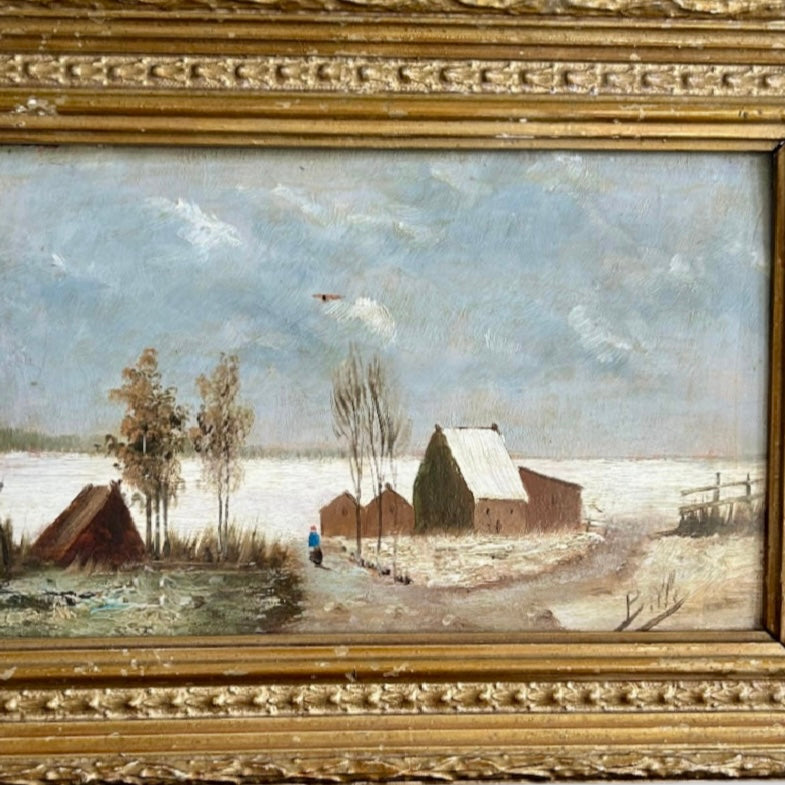 Oil on Board - L’Hiver
