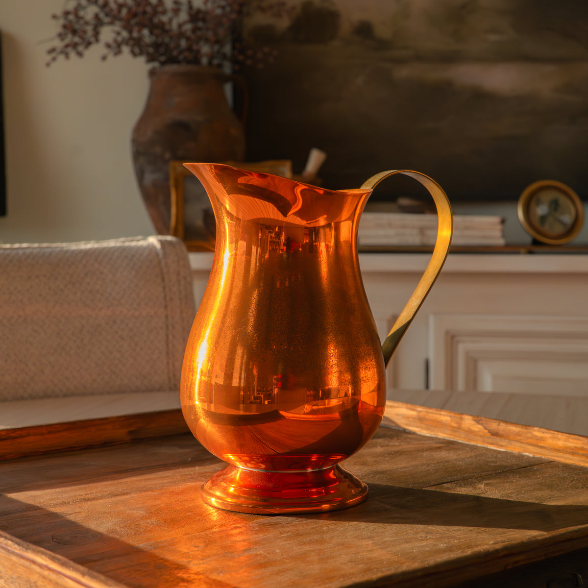 Vintage copper pitcher