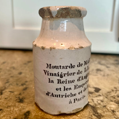 Antique mustard jars