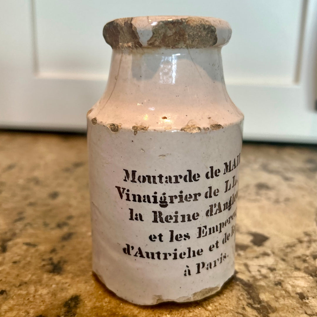 Antique mustard jars