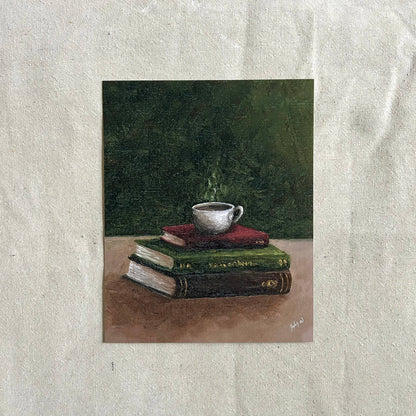 "Between Sips and Stories" Fine Art Print framed
