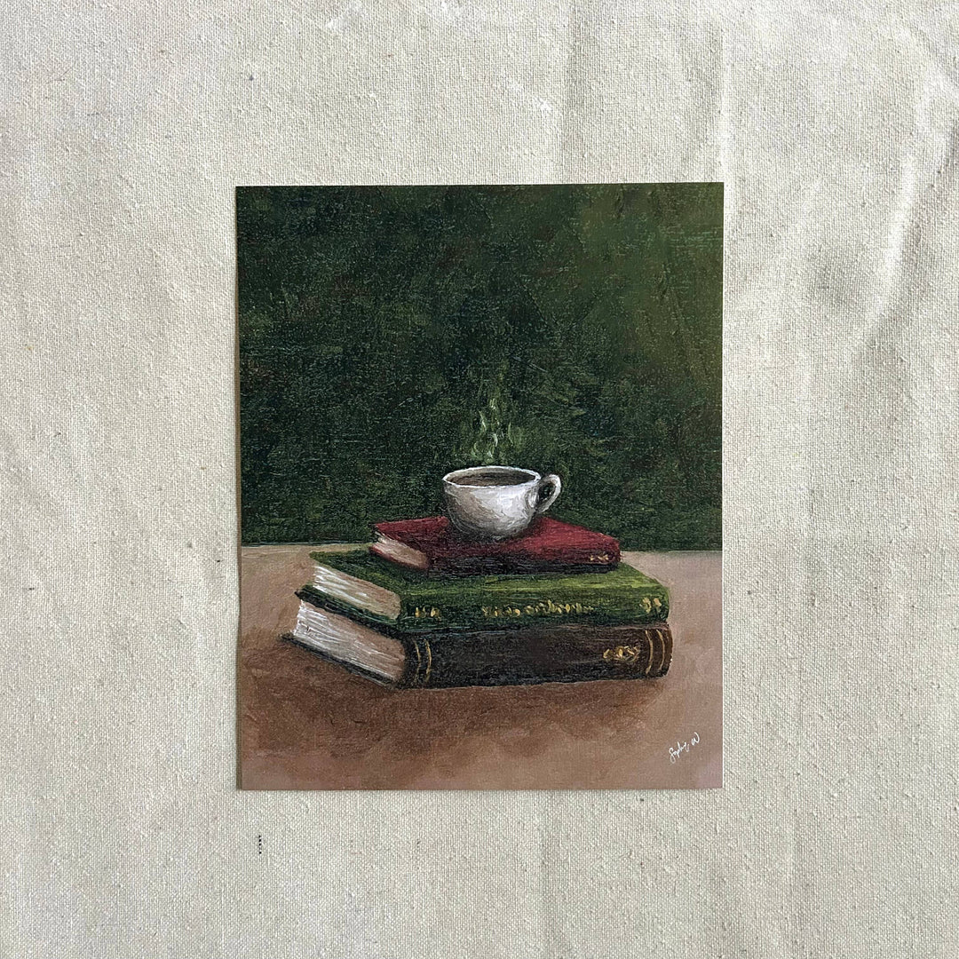 "Between Sips and Stories" Fine Art Print framed