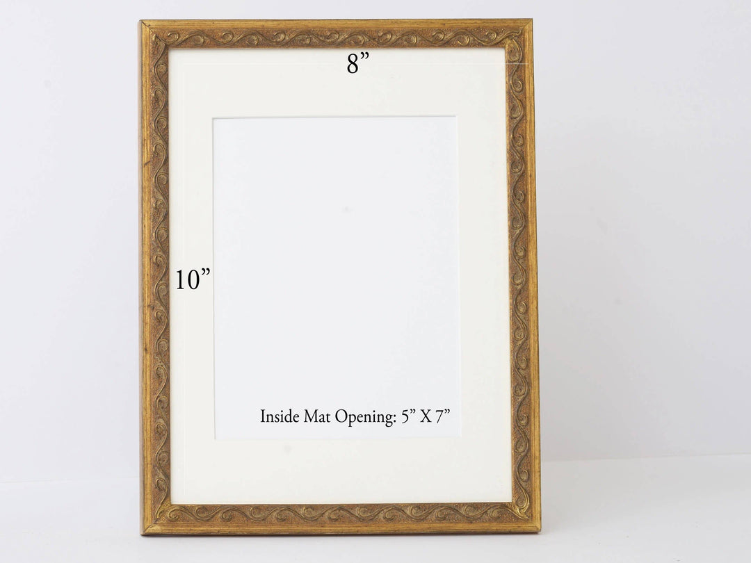 Photo Frame - Gold Leaf With Brown Highlights