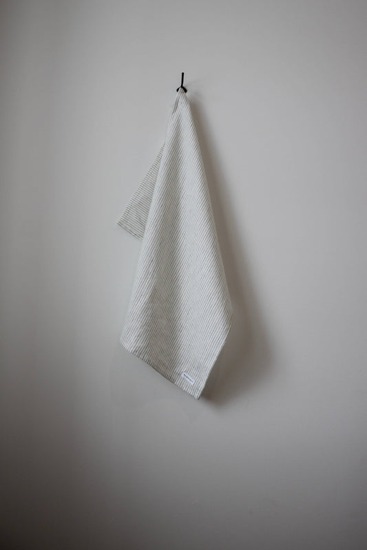 The Sawyer Tea Towel- Blue Pinstripe