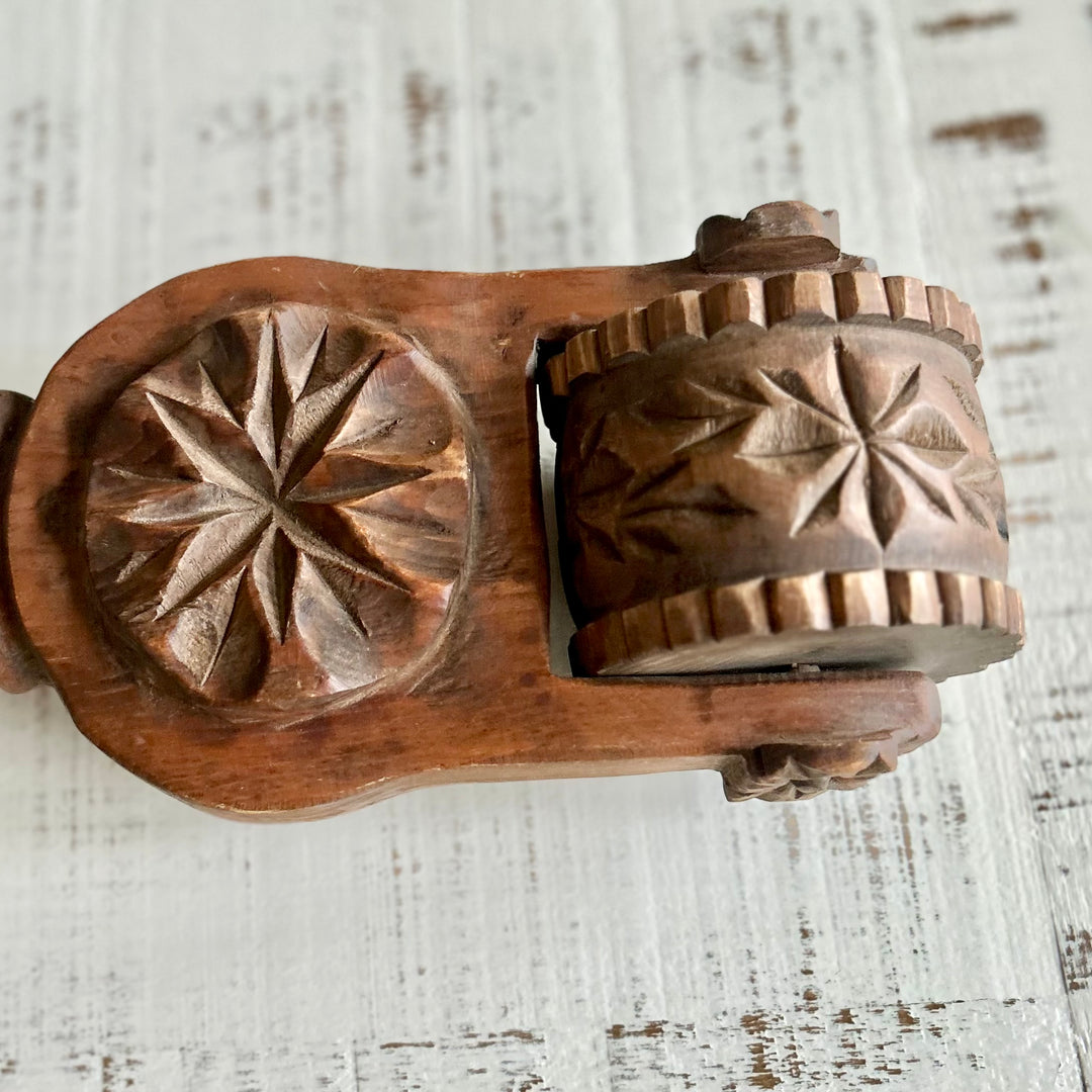 Antique Hand-Carved Butter Roller, 19th century