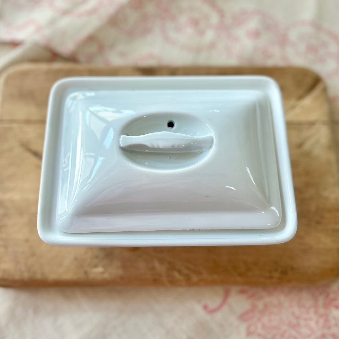 Vintage French Pillivuyt Porcelain Terrine Dish with Lid
