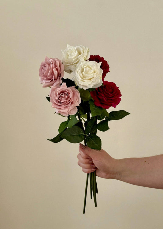 Real touch Garden Rose in blush