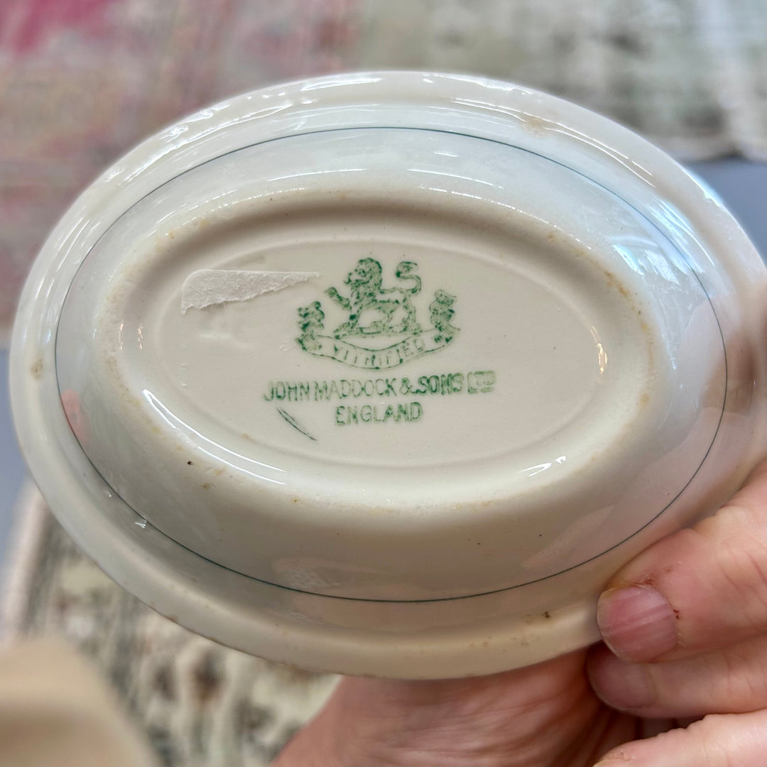 Vintage John Maddock & Sons Soap Dish | England