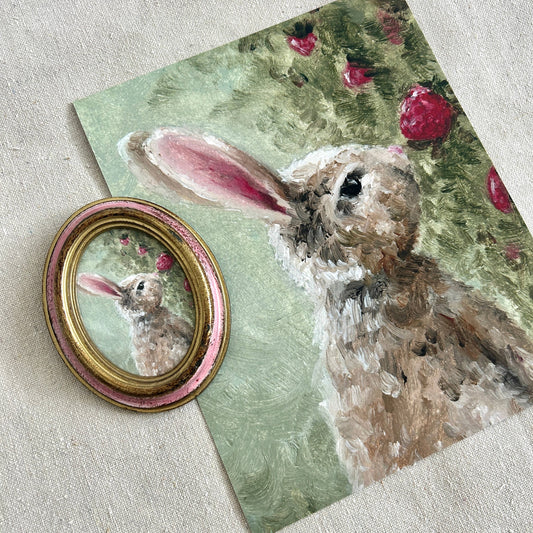 "Among Strawberry Bushes" Framed Fine Art Print
