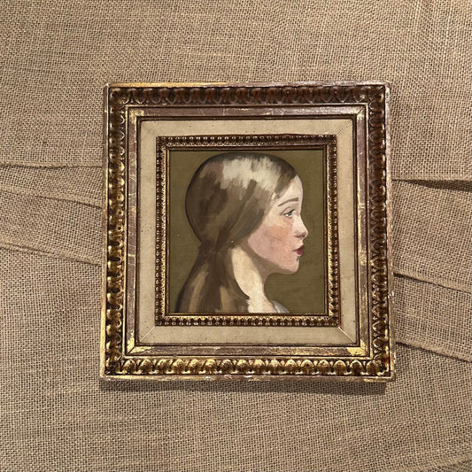 Portrait of a daughter - fine art print in antique frames