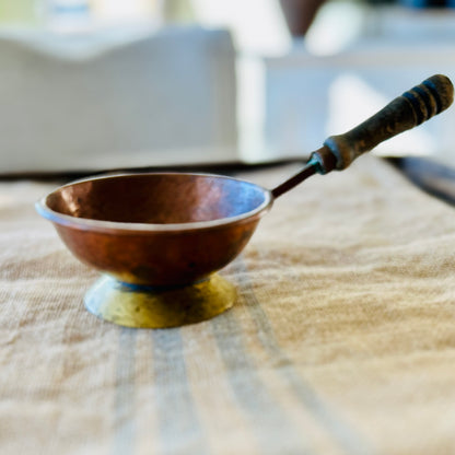 Antique French copper pot server