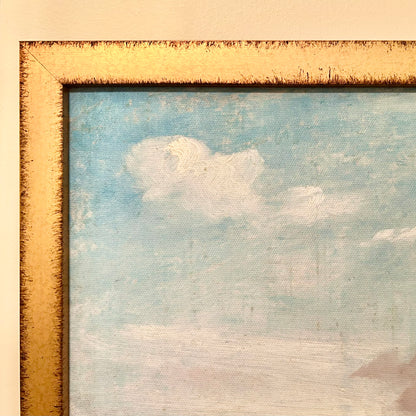 Summer landscape near Dedham - stretched canvas