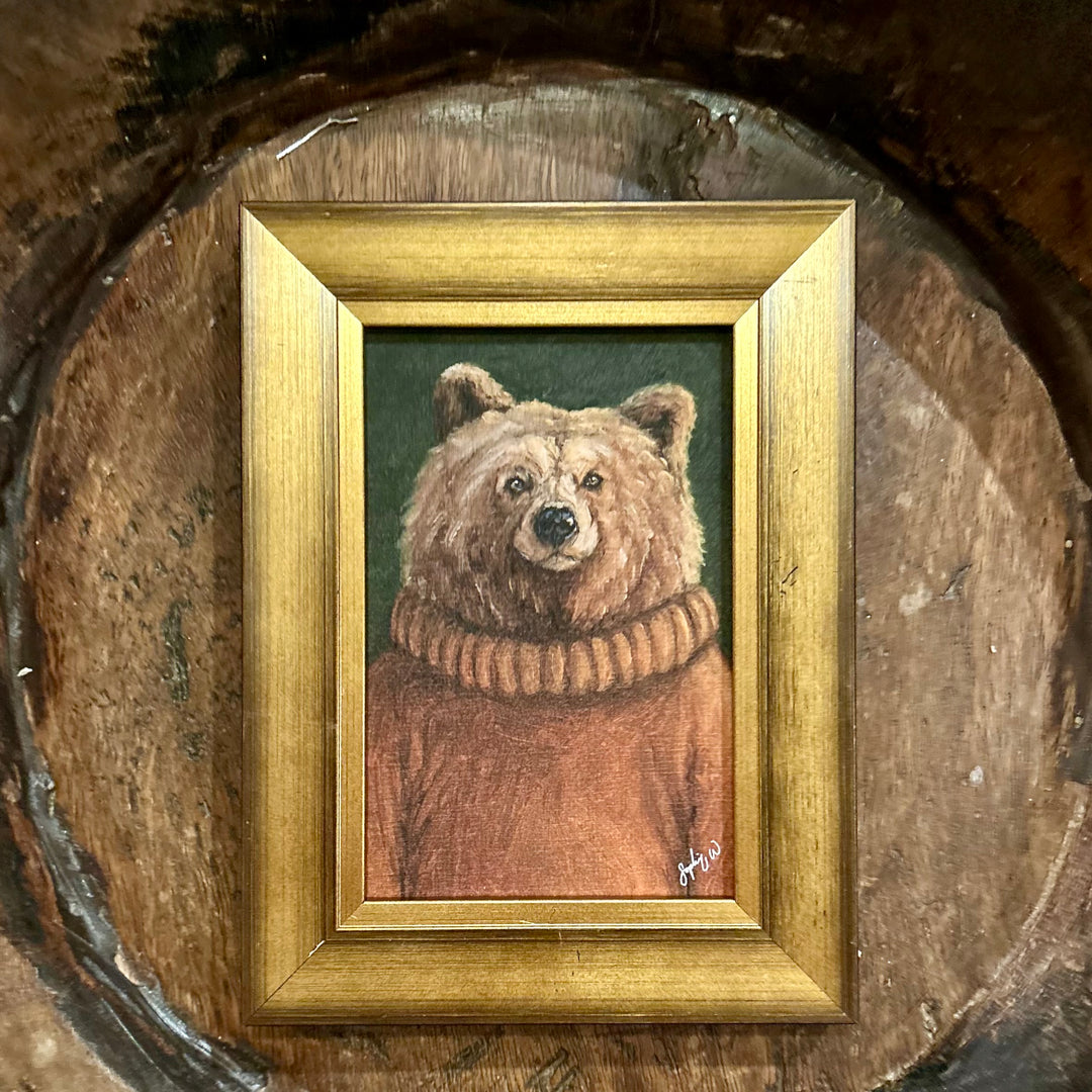 "Thoughtful Theodore" Fine Art Print framed