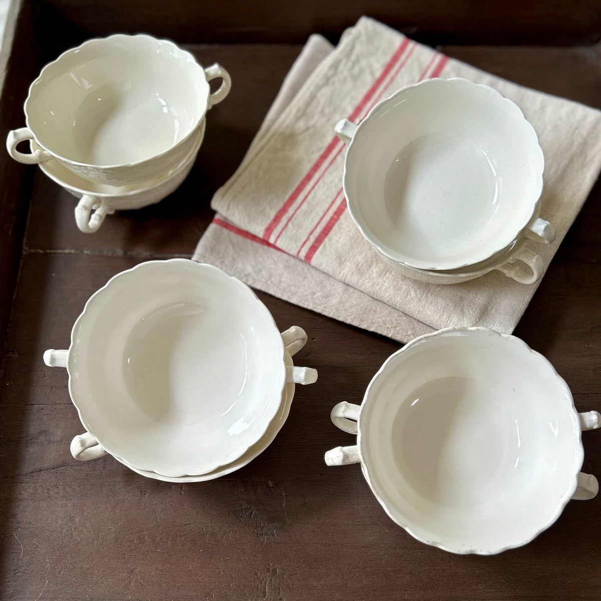 Vintage Spode Jewel Soup Bowls — Set of 4 (two sets available)