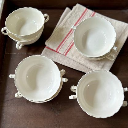 Vintage Spode Jewel Soup Bowls — Set of 4 (two sets available)