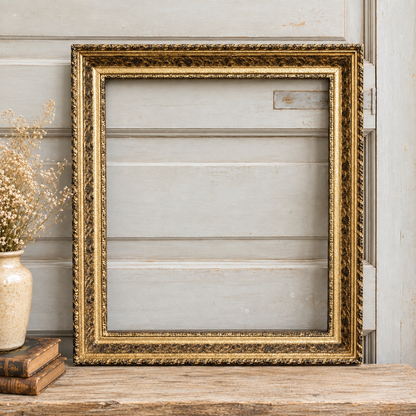 Antique Gilt Gesso Foliate Frame