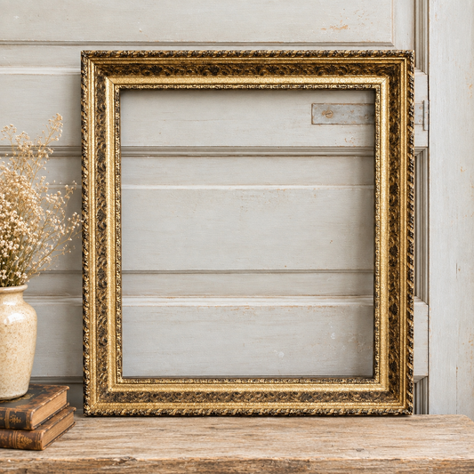 Antique Gilt Gesso Foliate Frame