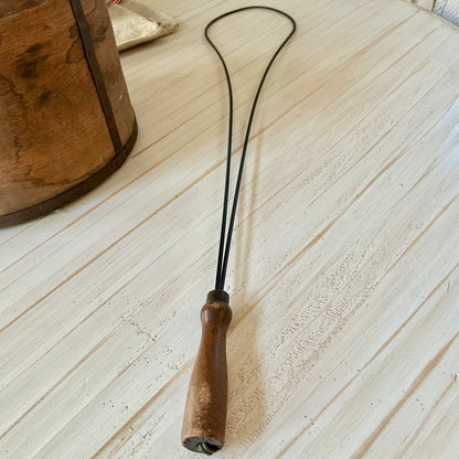 Primitive Rug Beater with Hand-Turned Handle