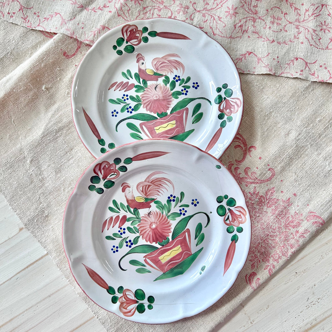 Hand-Painted French Provincial Faience Plate