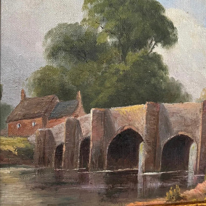 Bridge over still water