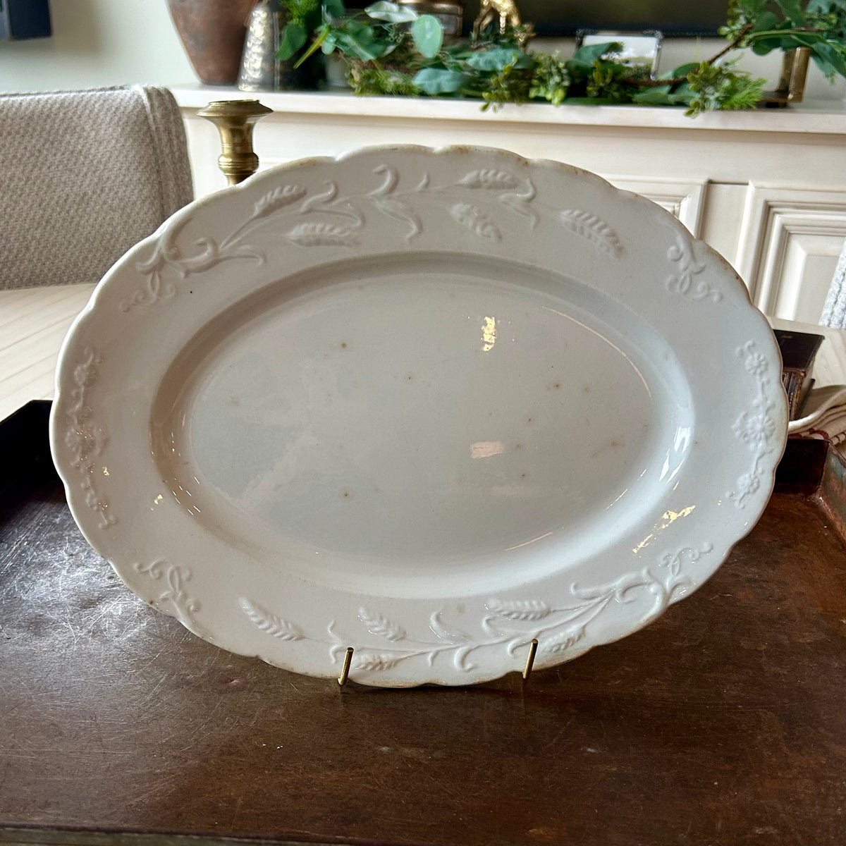 Antique English Ironstone Oval Serving Platter
Wm Adams & Sons, England | c.1880–1910