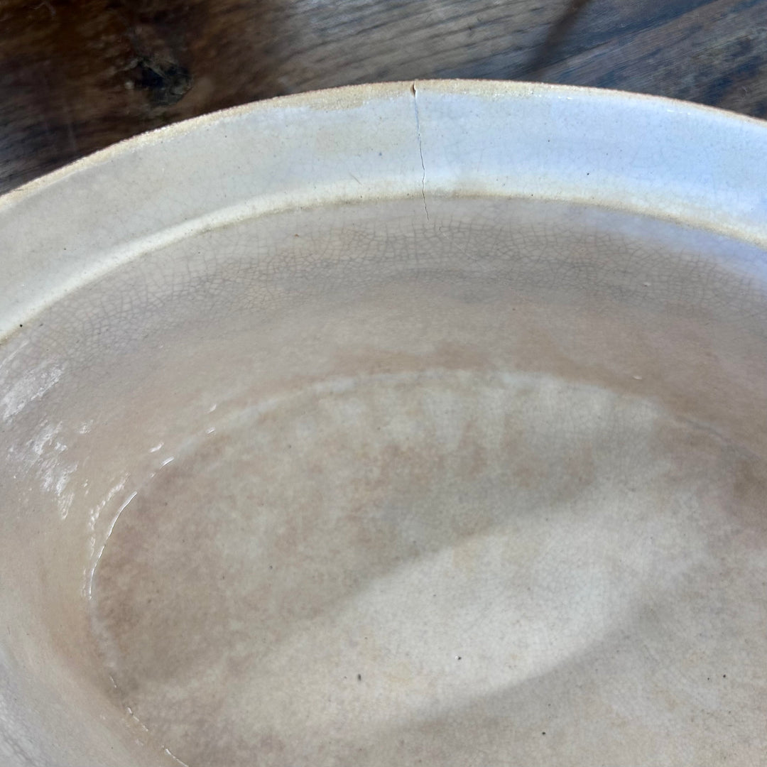 Vintage Belgian Caramel Glazed Stoneware Terrine