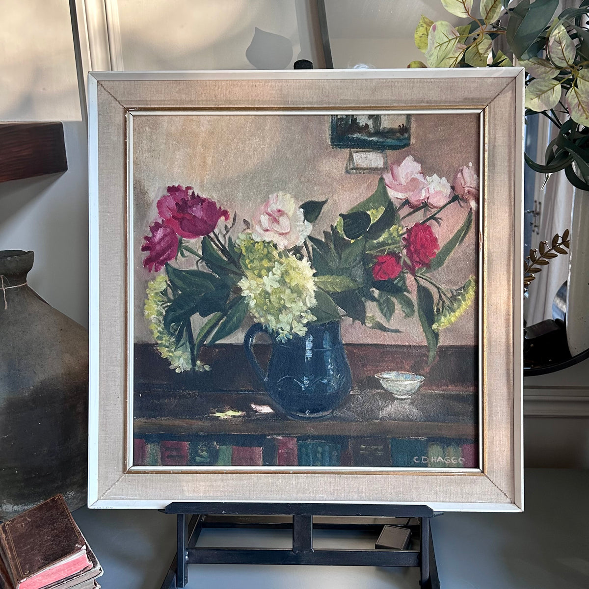 Vintage Floral Still Life — Signed