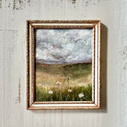 French country meadow - acrylic on paper