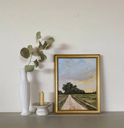 COUNTRY ROAD - Art Print (framed) 8x10"