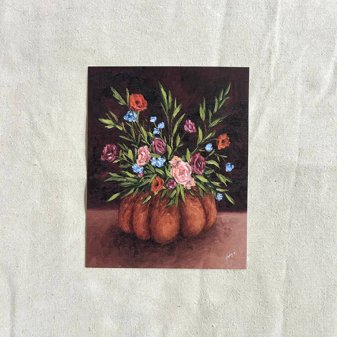 "To Autumn, With Flowers" Fine Art Print Framed