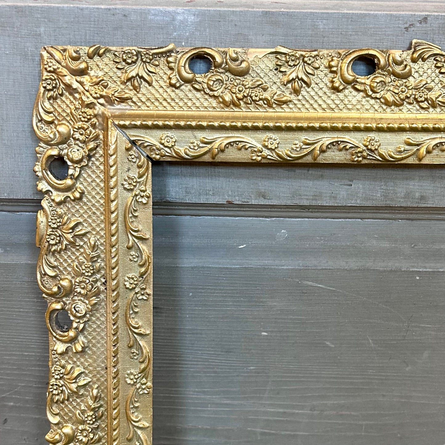 Antique Ornate Gilt Floral Frame