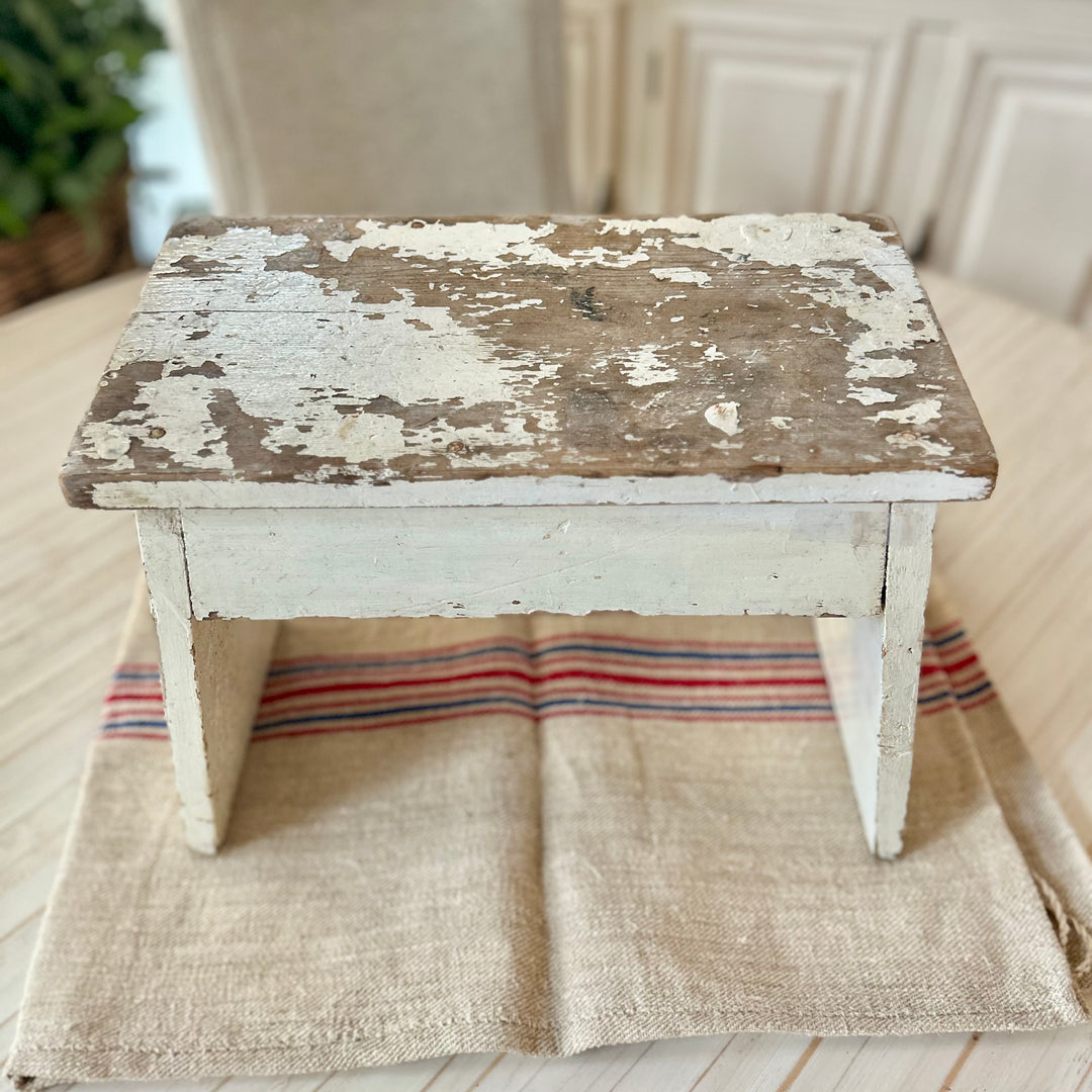 Timeworn Country Wooden Stool