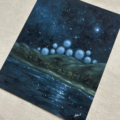 "A Sea of Moonlight" Fine Art Print  (framed)